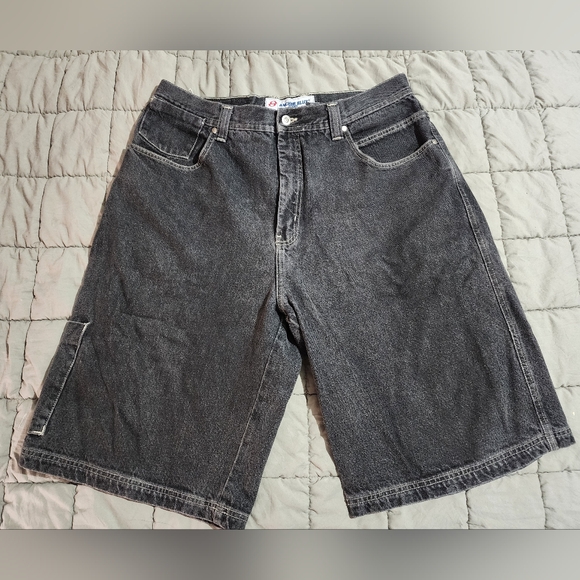 Vintage Anchor Blue Denim Jean Shorts Size 38 - Picture 1 of 6